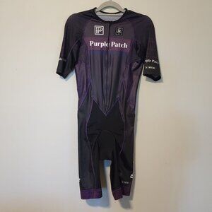 Wattie Ink Skinsuit Triathlon Men's L   Purple Patch Cycling Padded Crotch